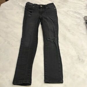 Joe’s Jeans, black distressed.